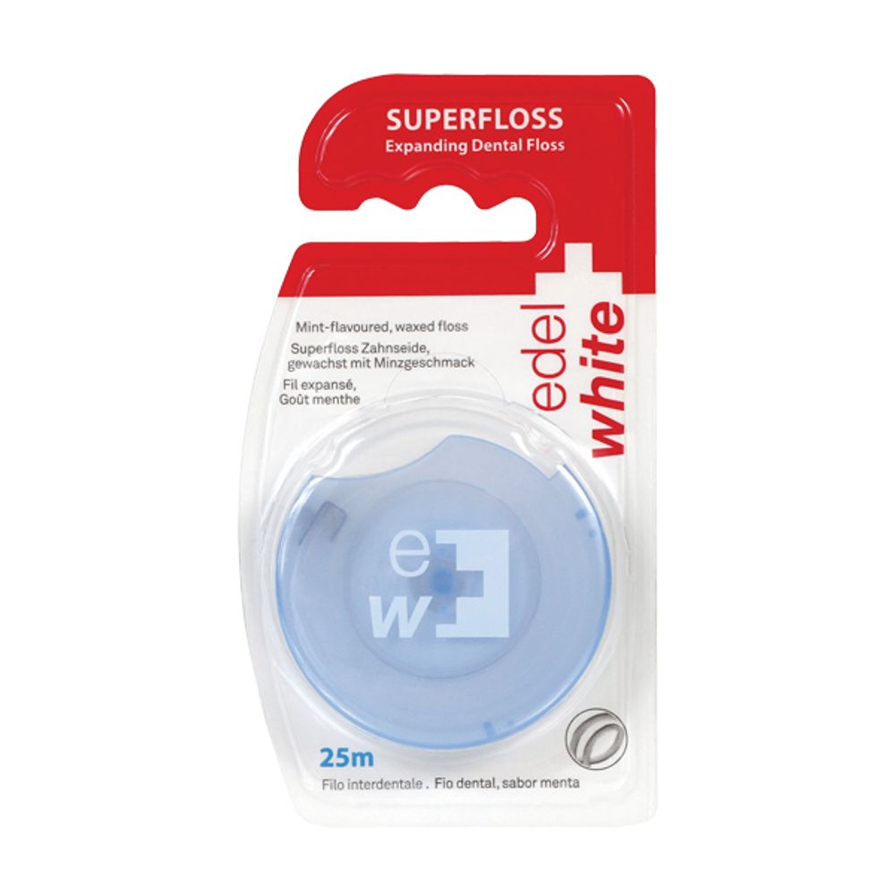 Edel White Konac za zube Expanding Superfloss 25m slika 1
