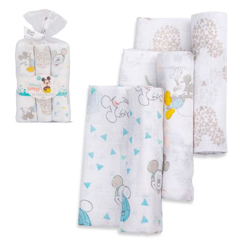 Muslin tetra pelene Mickey 80x80 cm - 3 kom slika 1