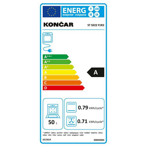 Končar štednjak ST5022P.IR2 slika 3