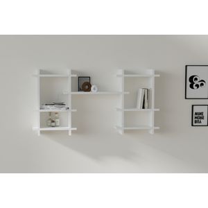 Tefo - White White Wall Shelf
