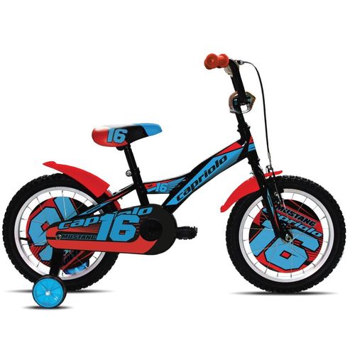 CAPRIOLO bicikl BMX 16"HT MUSTANG crna-plava slika 2