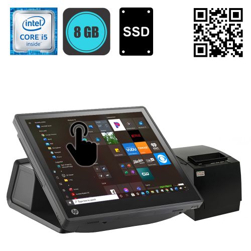 HP POS RP7800 - 15" Touch, Core i5, 8GB, SSD + POS Pisač - rabljeni uređaj slika 1