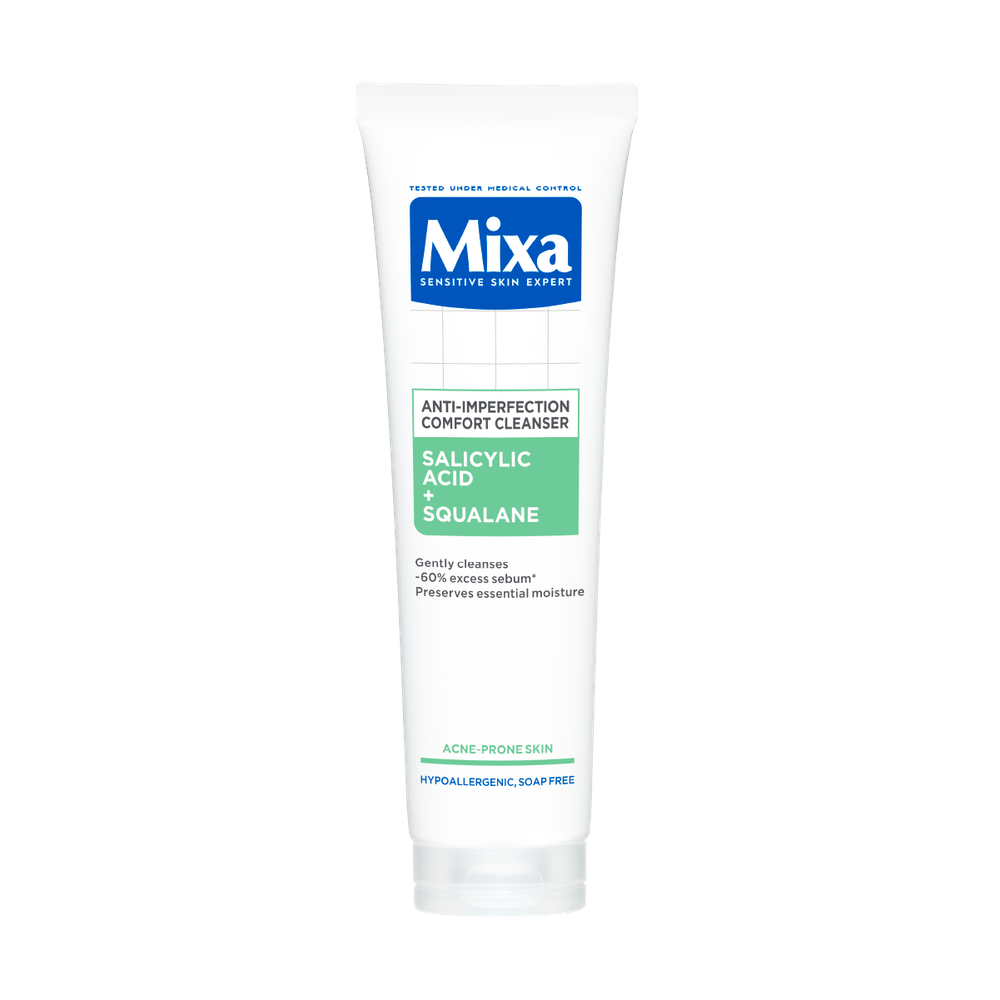 Mixa Anti-Imperfection Comfort gel za pranje lica salicilna kiselina i skvalan 150ml slika 1
