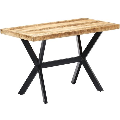 Blagovaonski stol od grubog masivnog drva manga 120x60x75 cm slika 29