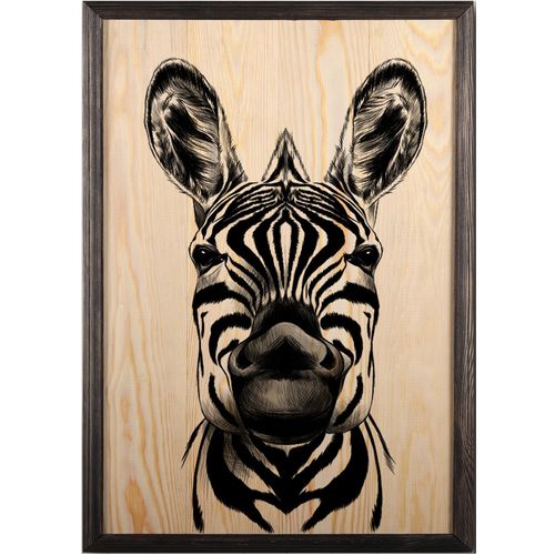 Wallity Drvena uokvirena slika, Zebra XL slika 2