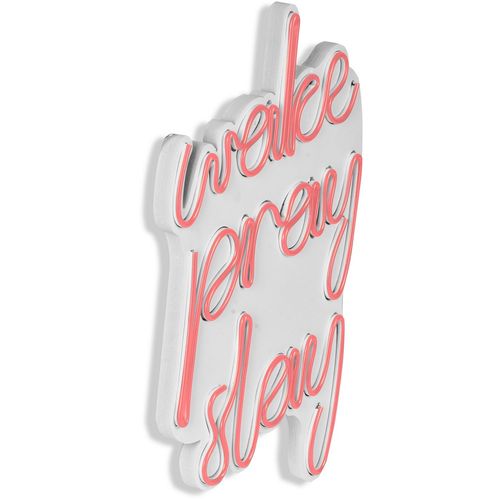 Wallity Ukrasna plastična LED rasvjeta, Wake Pray Slay - Pink slika 16