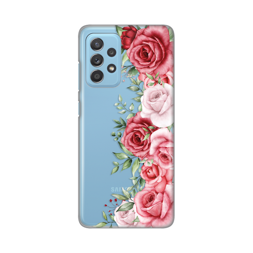 Torbica Silikonska Print Skin za Samsung A525F/A526B/A528B Galaxy A52 4G/A52 5G/A52s 5G Wild Roses slika 1