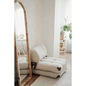 Fold Teddy - Cream Cream 1-Seat Sofa-Bed