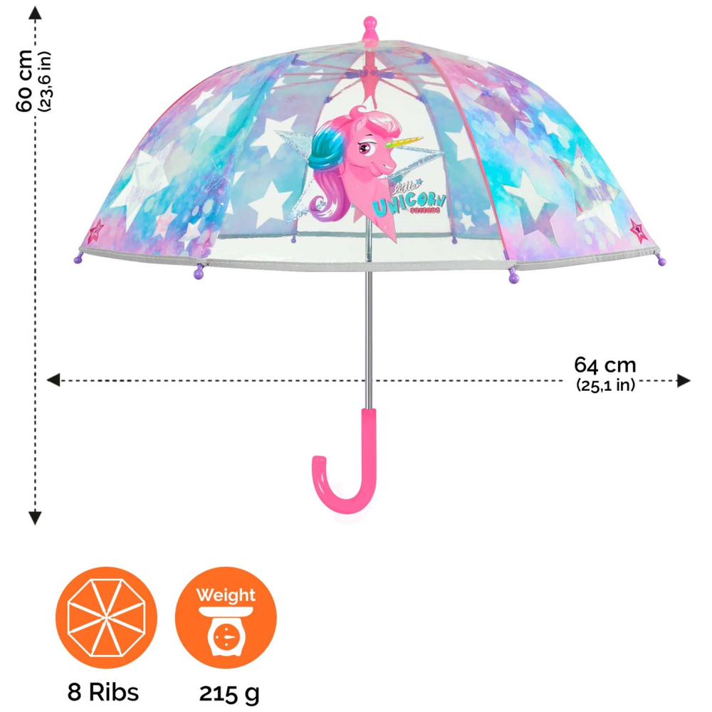 Perletti 15581 Dječiji kišobran CoolKids Unicorn 42/8 slika 2