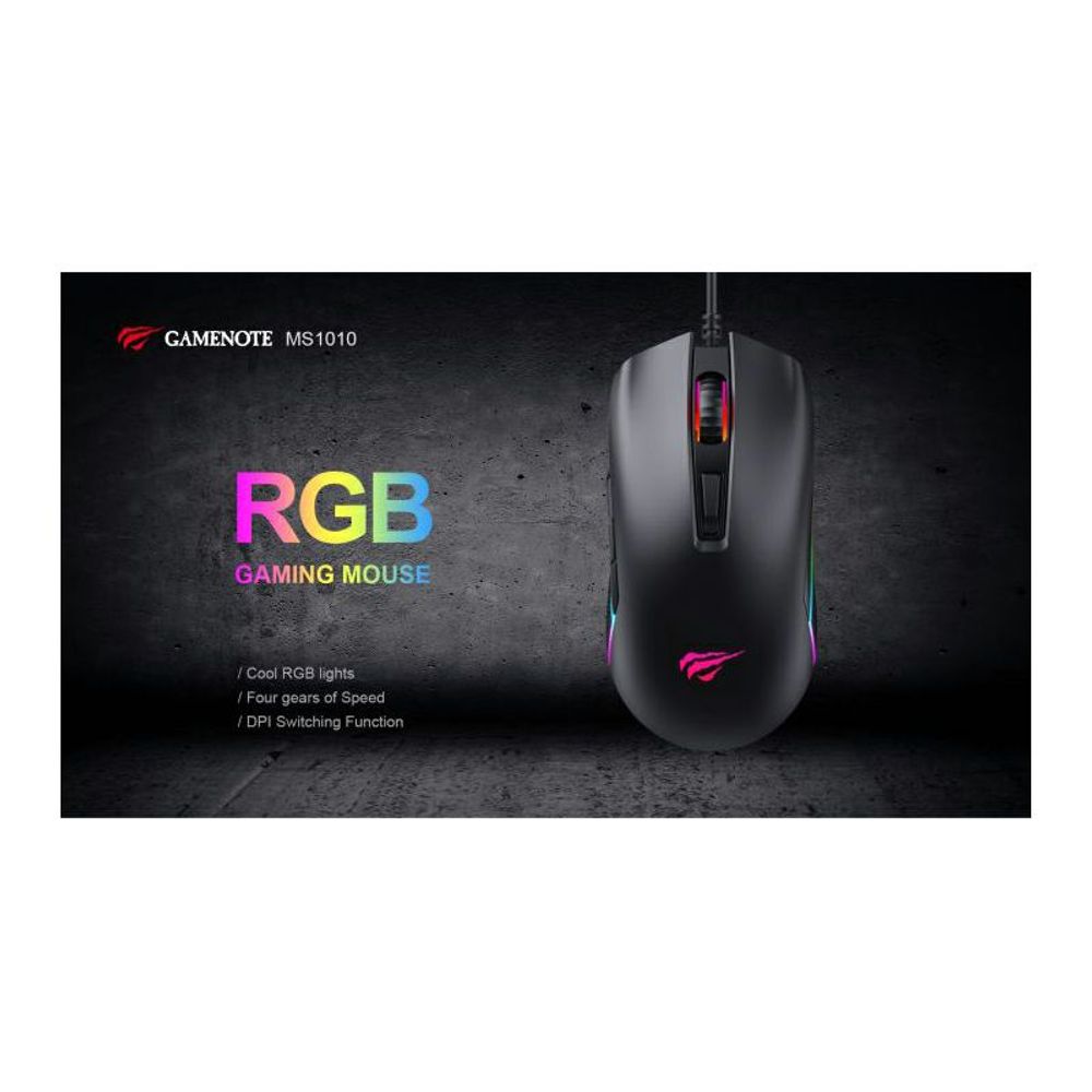 HAVIT GAMENOTE MIŠ LED HV-MS1010 RGB USB slika 5
