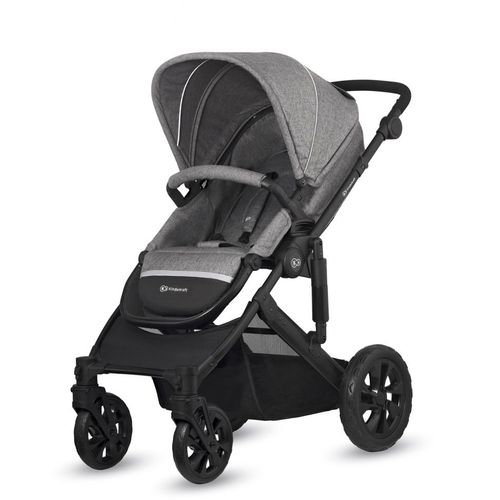 Kinderkraft kolica Prime Lite 2u1, siva slika 6