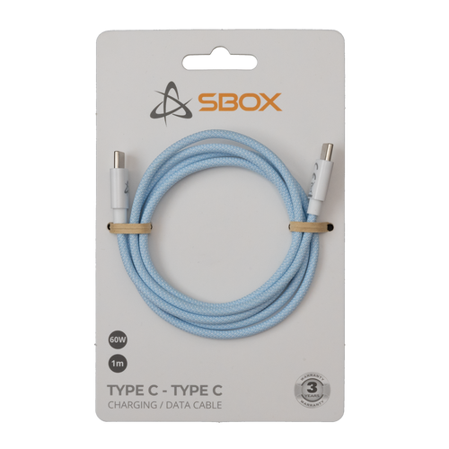 Sbox KABEL USB 3.0 TYPE C -> USB 3.0 TYPE C M/M 1M Plavi - 60W slika 1