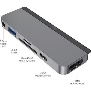 HyperDrive, 6 u 1 USB-C HUB za iPad Pro, iPad Air, iPad Mini, space grey