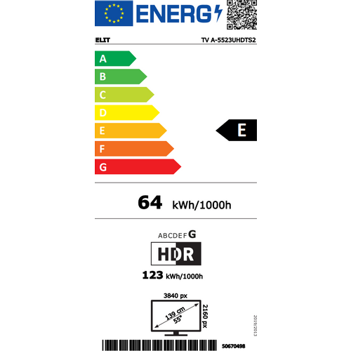 ELIT TV A-5523UHDTS2, ANDROID TV + POKLON: TREVI BLUETOOTH SLUŠALICE slika 4