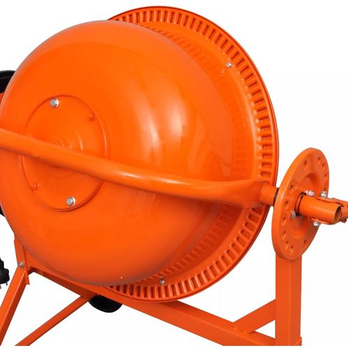 Električna mješalica za beton, čelična, 63 L 220 W, narančasta slika 19