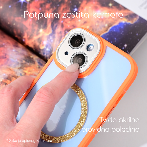 Torbica Magsafe shining za iPhone 12 6.1 ljubicasta slika 2