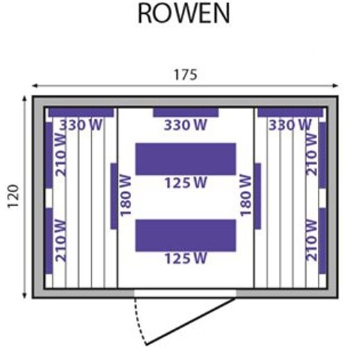 Infracrvena sauna Rowen slika 9