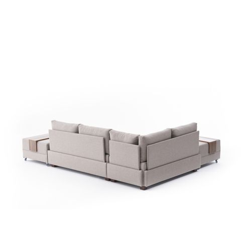 Atelier Del Sofa Fly Left - Cream Cream Corner Sofa-Bed slika 8