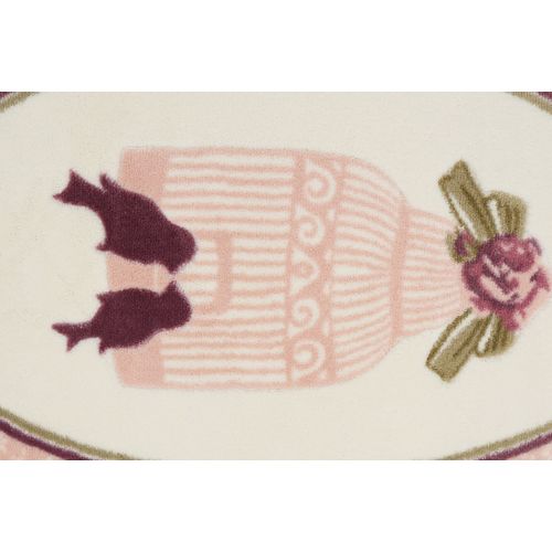 Colourful Cotton Kupaonski tepih, Birdcage - Pink (80 x 130) slika 3