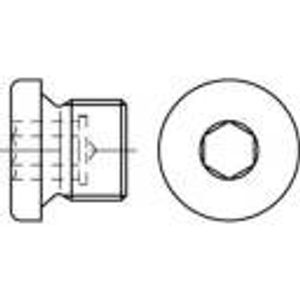 TOOLCRAFT TO-5449269 čep vijci 1/2 mm unutarnji šesterostrani DIN 908 mjed 50 St.