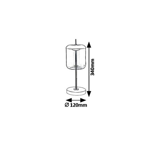 Rabalux Delice, stona, LED 6W, crna/bronz/smoke slika 3