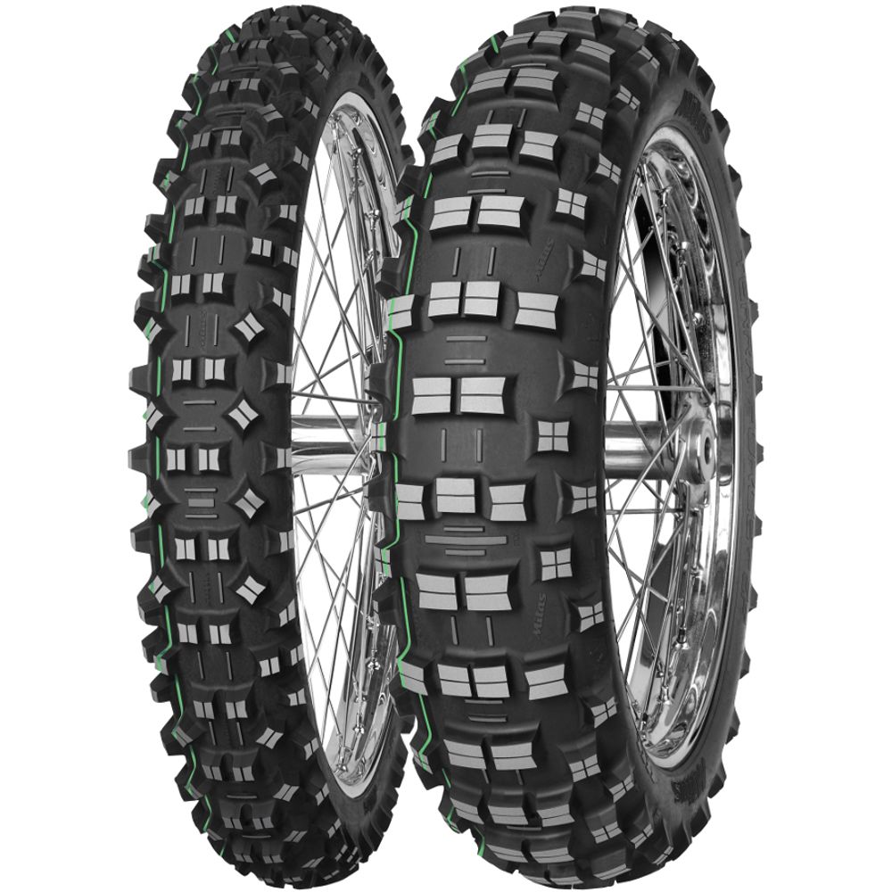 Mitas moto gume 90/100-21 57R Terra Force-EF Super Light F TT / zelena črta slika 1