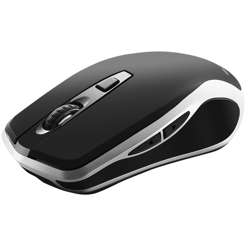 CANYON MW-19 2.4GHz Wireless Rechargeable Mouse with Pixart sensor, 6keys, Silent switch for right/left keys,DPI: 800/1200/1600, Max. usage 50 hours for one time full charged, 300mAh Li-poly battery, Black -Silver, cable length 0.6m, 121*70*39mm, 0.103kg slika 2