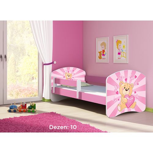 Deciji krevet ACMA II 180x80 + dusek 6 cm PINK10 slika 1