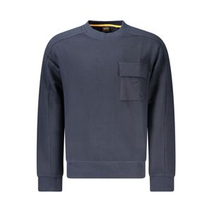 HUGO BOSS MEN'S ZIP-UP SWEATSHIRT BLUE