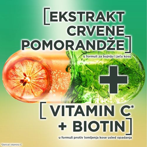 Garnier Fructis Grow Strong Vitamin C Šampon za kosu 400ml slika 2
