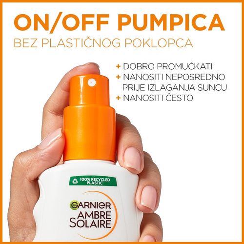 Garnier Ambre Solaire mlijeko za zaštitu od sunca u spreju za osjetljivu kožu SPF 50+  slika 4