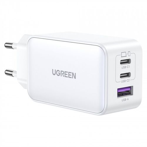 Kućni punjač UGREEN Nexode, 65W, 3-Port, bijeli slika 1