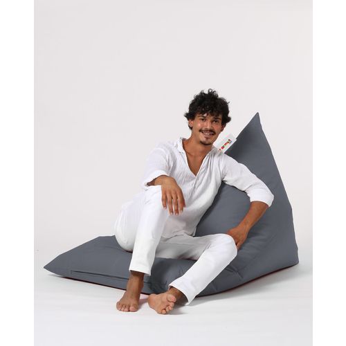 Atelier Del Sofa Vreća za sjedenje, Pyramid Big Bed Pouf - Fume slika 11