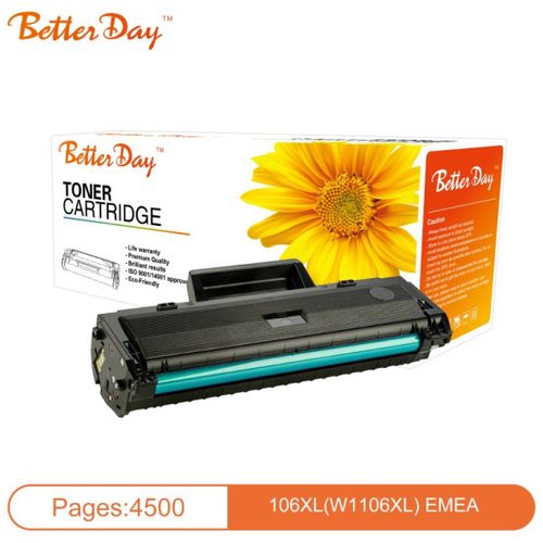 Toner BetterDay W1106XL, 106A 107/135 zam. kaseta za HP Veci kapacitet  4.5k (sa cipom) slika 2