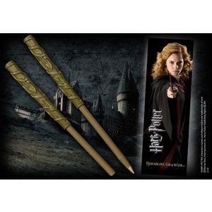 NOBLE COLLECTION - HARRY POTTER - WANDS - HERMIONE WAND PEN AND BOOKMARK