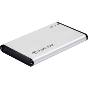 Transcend TS0GSJ25S3 HDD External Enclosure 2.5", SATA, USB3.0, Aluminum case, Silver