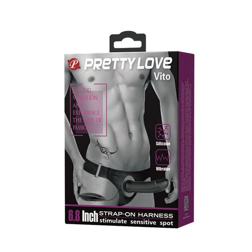 Pretty Love vibrirajući Strap-on Vito 17,3cm slika 10