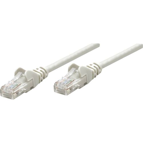 Intellinet 325950 RJ45 mrežni kabel, Patch kabel cat 5e U/UTP 10.00 m siva  1 St. slika 3