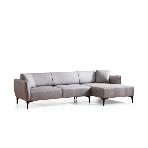 Atelier Del Sofa Kutna garnitura, Sivo, Belissimo Right - Grey slika 5