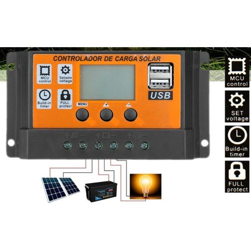 SOL-CONTROL30AO GMB MPPT automatski solarni kontroler punjenja baterije100A/50A/30A/20A/10A LCD Dual slika 6