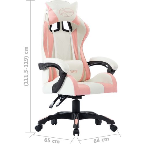 Igraća stolica od umjetne kože ružičasta slika 25