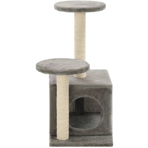 Penjalica za mačke sa stupovima za grebanje od sisala 60 cm siva slika 18
