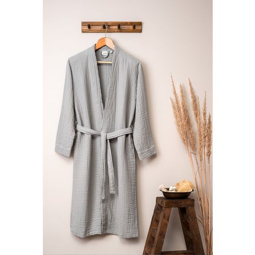 Kimono - Grey Grey Unisex Bathrobe slika 1
