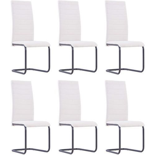 Konzolne blagovaonske stolice od tkanine 6 kom krem slika 17