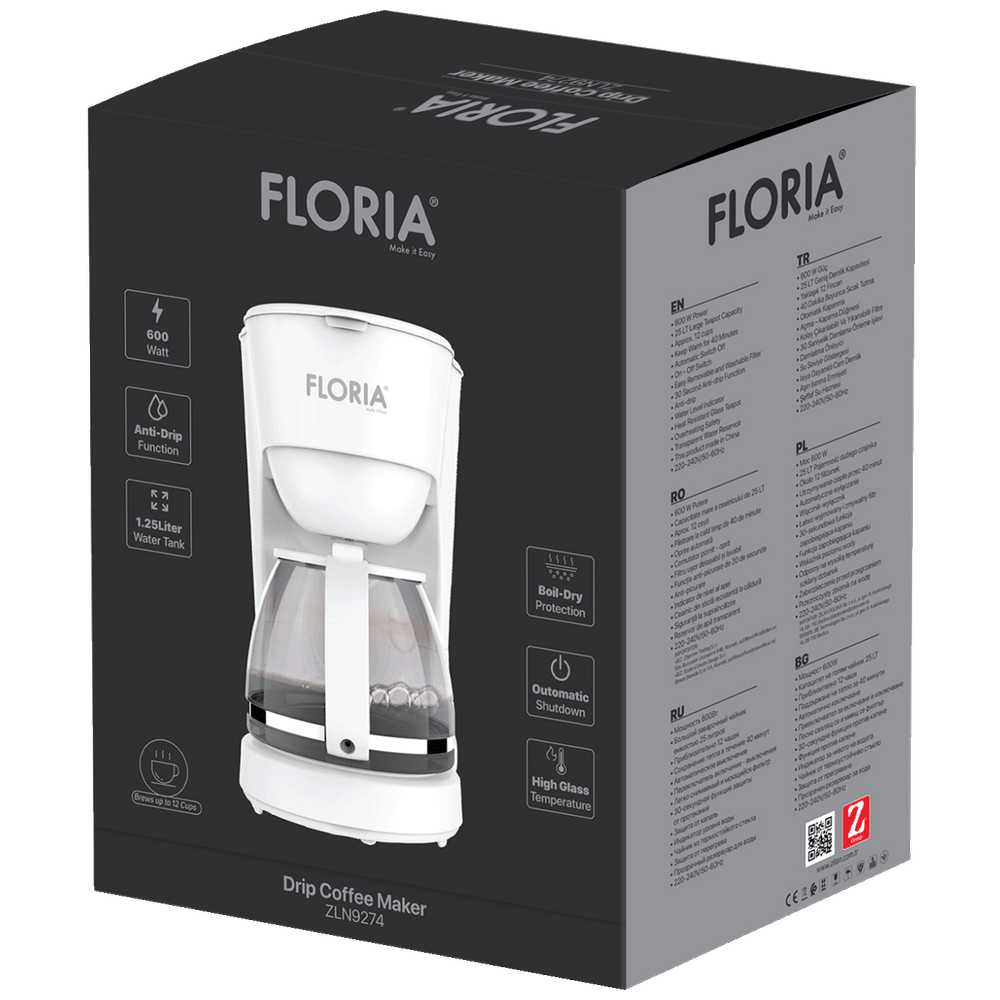Floria Aparat za filter kafu, 600W - ZLN9274 slika 2