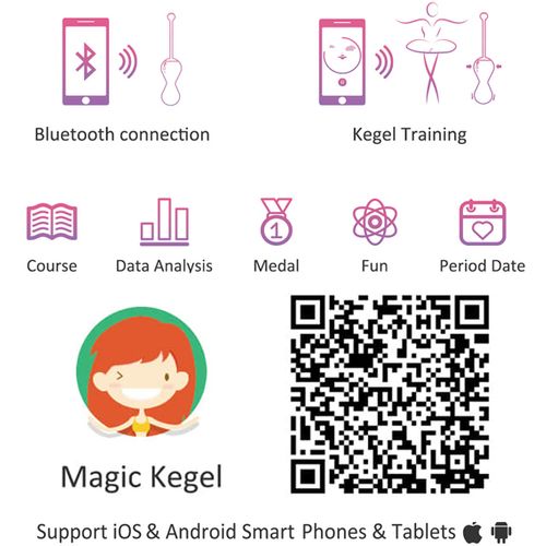 Vaginalne kuglice Magic Motion - Smart Kegel Master, ružičaste slika 9