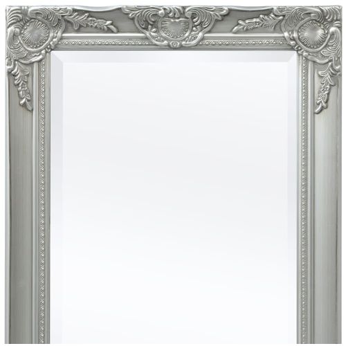 Zidno Ogledalo Barokni stil 140x50 cm Srebrna boja slika 31