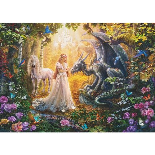 Dragon Princess and Unicorn puzzle 1500pcs slika 2