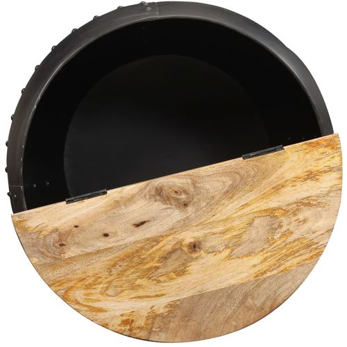 Stolić za kavu okrugli 53 x 43 cm od masivnog drva manga slika 5