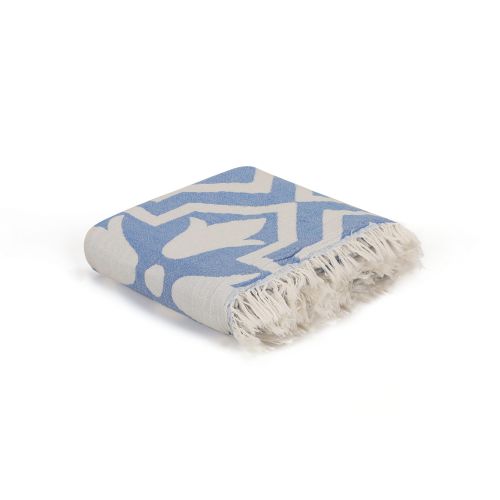 L'essential Maison Lalezar - Plava Fouta (PeÅ¡kir za plaÅ¾u) slika 4